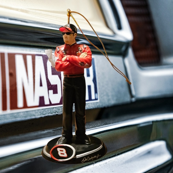 Racing Driver Ornament with Red and Black Outfit - Picture 1 of 1